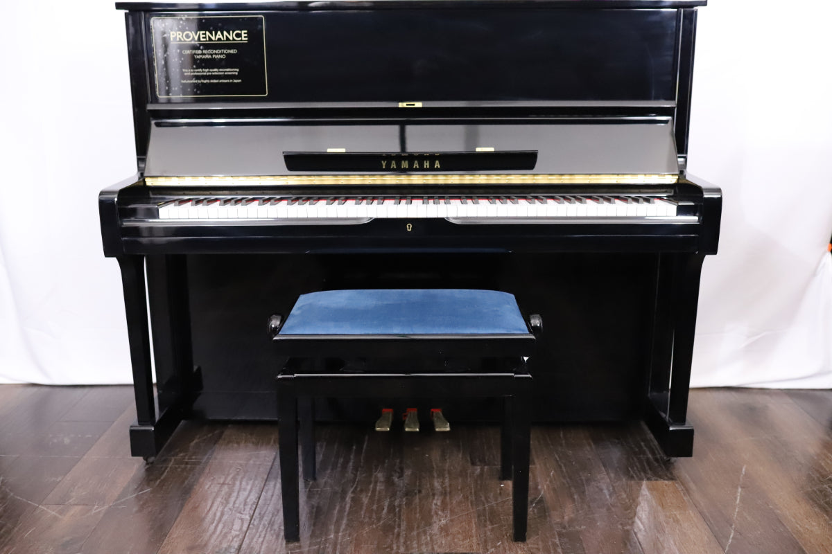 Yamaha U1A Reconditioned Secondhand Professional Upright Piano (4178330), Polished Black