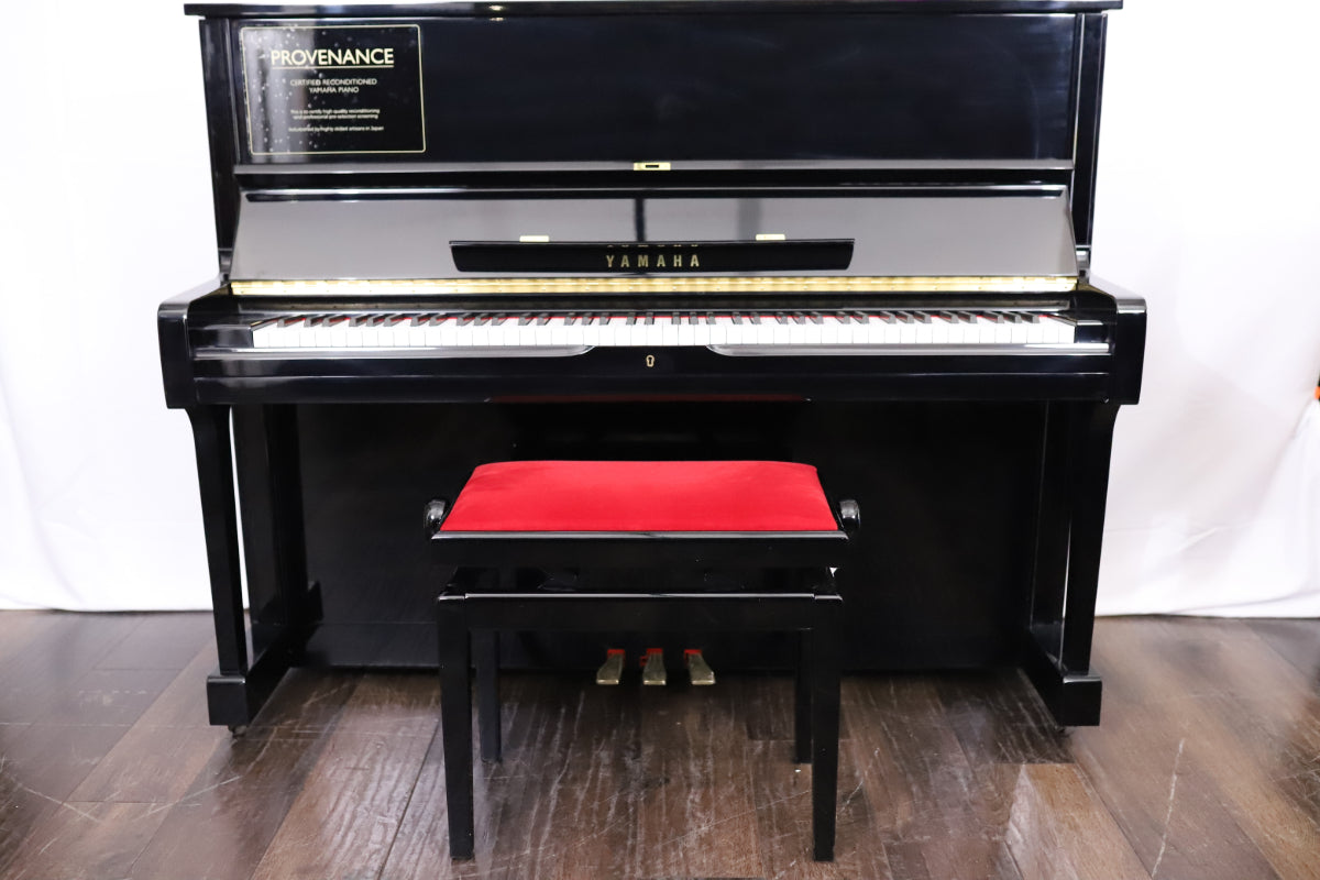 Yamaha U1A Reconditioned Secondhand Professional Upright Piano (4178330), Polished Black