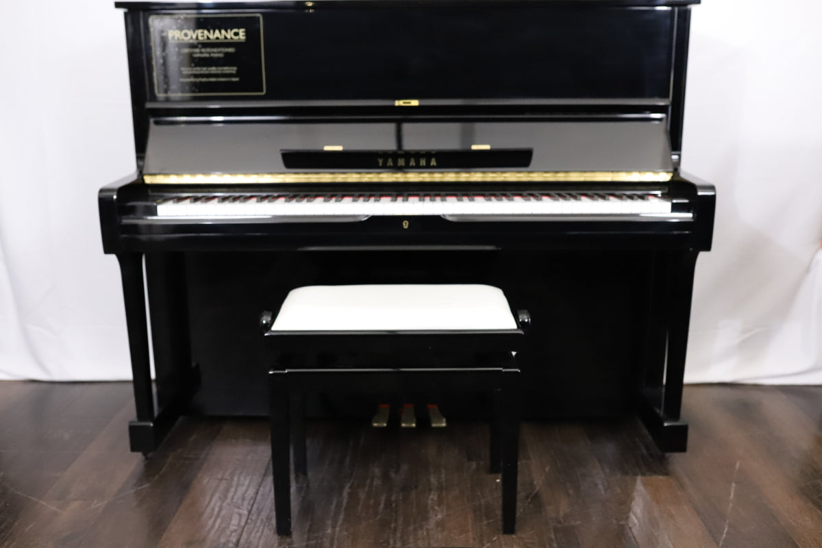Yamaha U1A Reconditioned Secondhand Professional Upright Piano (4178330), Polished Black