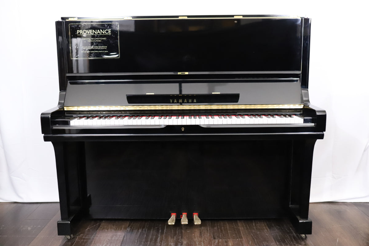 Yamaha U3A Reconditioned Secondhand Professional Upright Piano (4264193), Polished Black