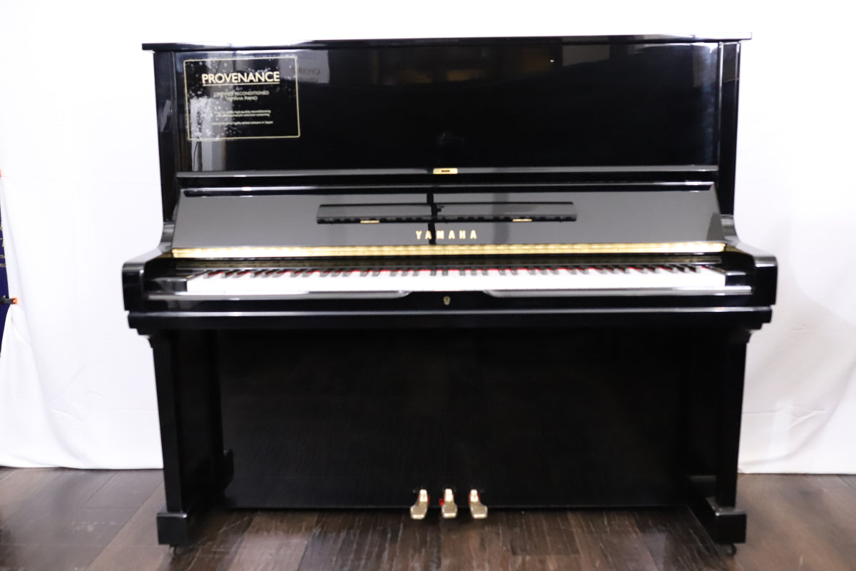 Yamaha U3H Reconditioned Secondhand Professional Upright Piano (1819974), Polished Black