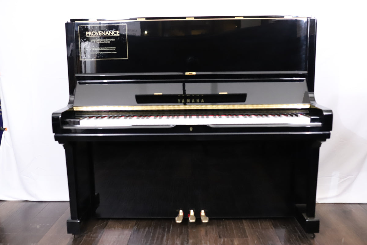 Yamaha U3H Reconditioned Secondhand Professional Upright Piano (1819974), Polished Black
