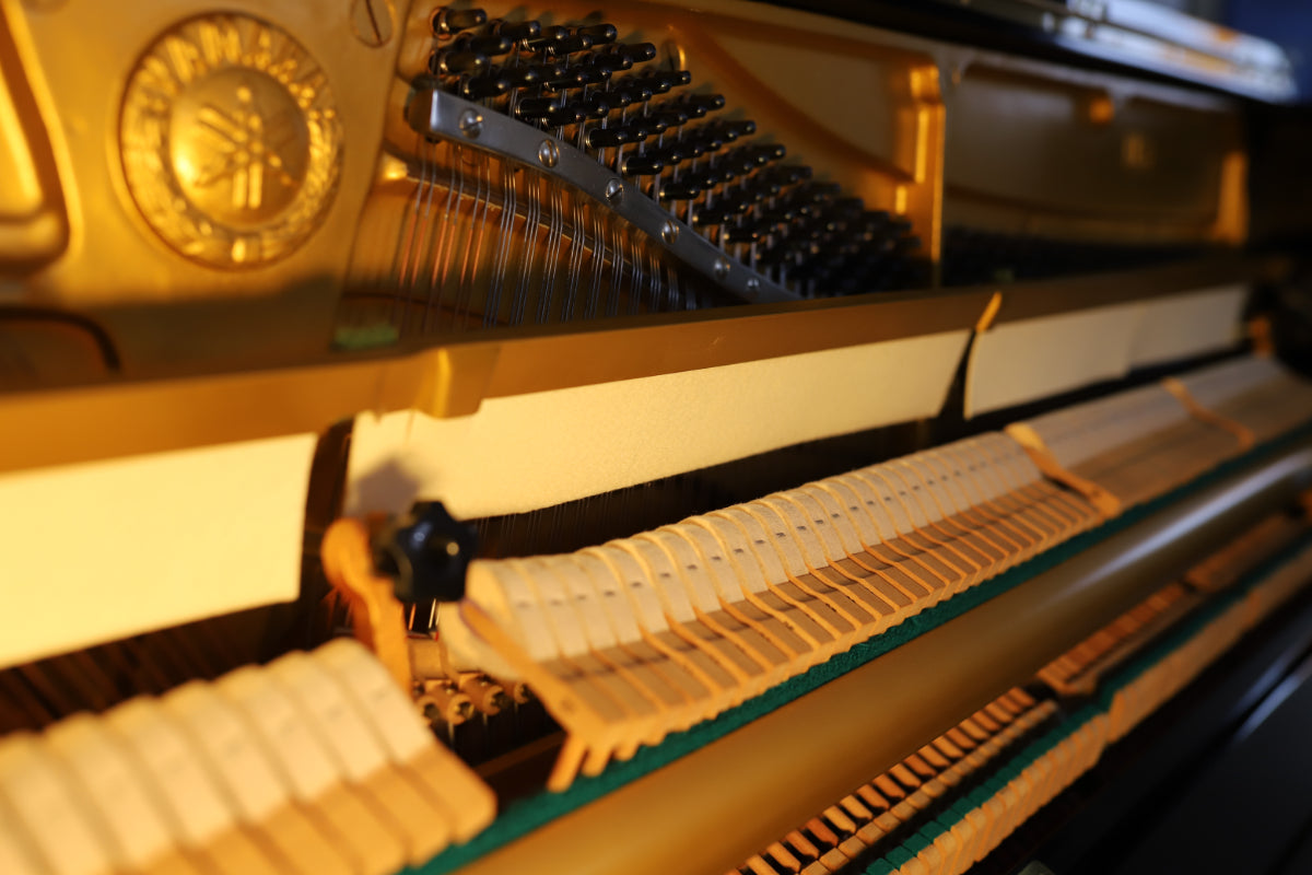 Yamaha U3H Reconditioned Secondhand Professional Upright Piano (1819974), Polished Black