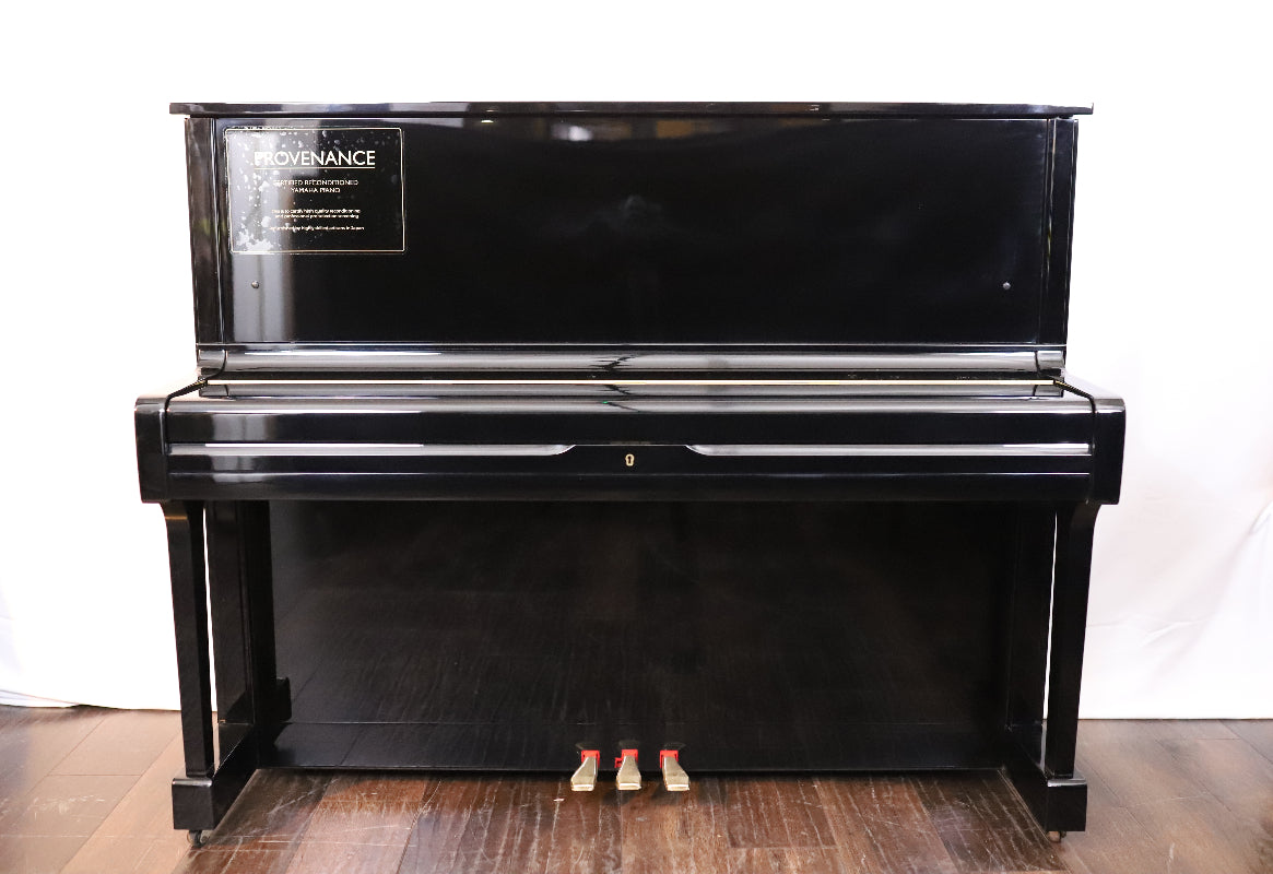 Yamaha U1A Reconditioned Secondhand Professional Upright Piano (3748721), Polished Black