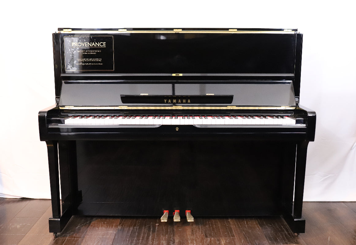 Yamaha U1A Reconditioned Secondhand Professional Upright Piano (3748721), Polished Black