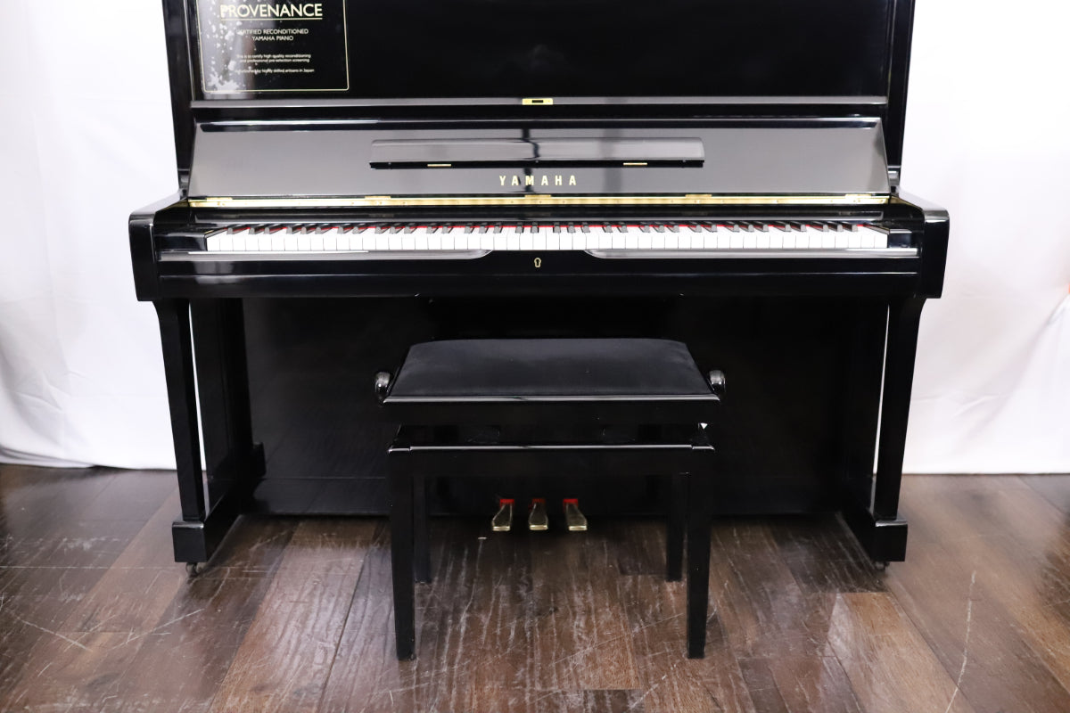 Yamaha U1A Reconditioned Secondhand Professional Upright Piano (3748721), Polished Black