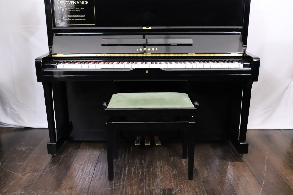 Yamaha U1A Reconditioned Secondhand Professional Upright Piano (3748721), Polished Black