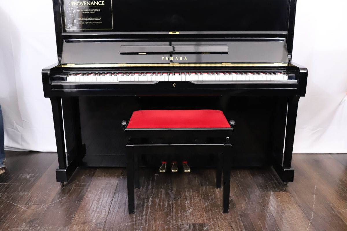 Yamaha U1A Reconditioned Secondhand Professional Upright Piano (3748721), Polished Black
