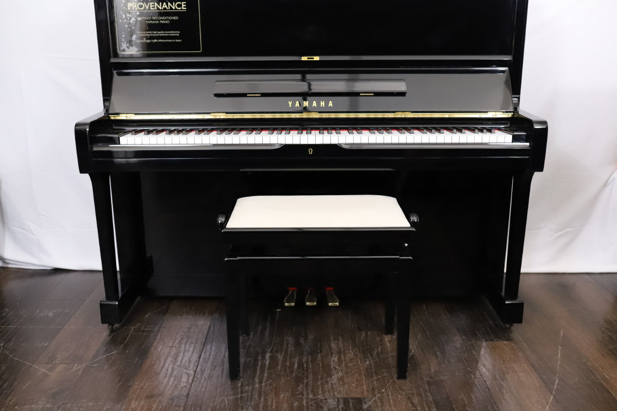 Yamaha U1A Reconditioned Secondhand Professional Upright Piano (3748721), Polished Black