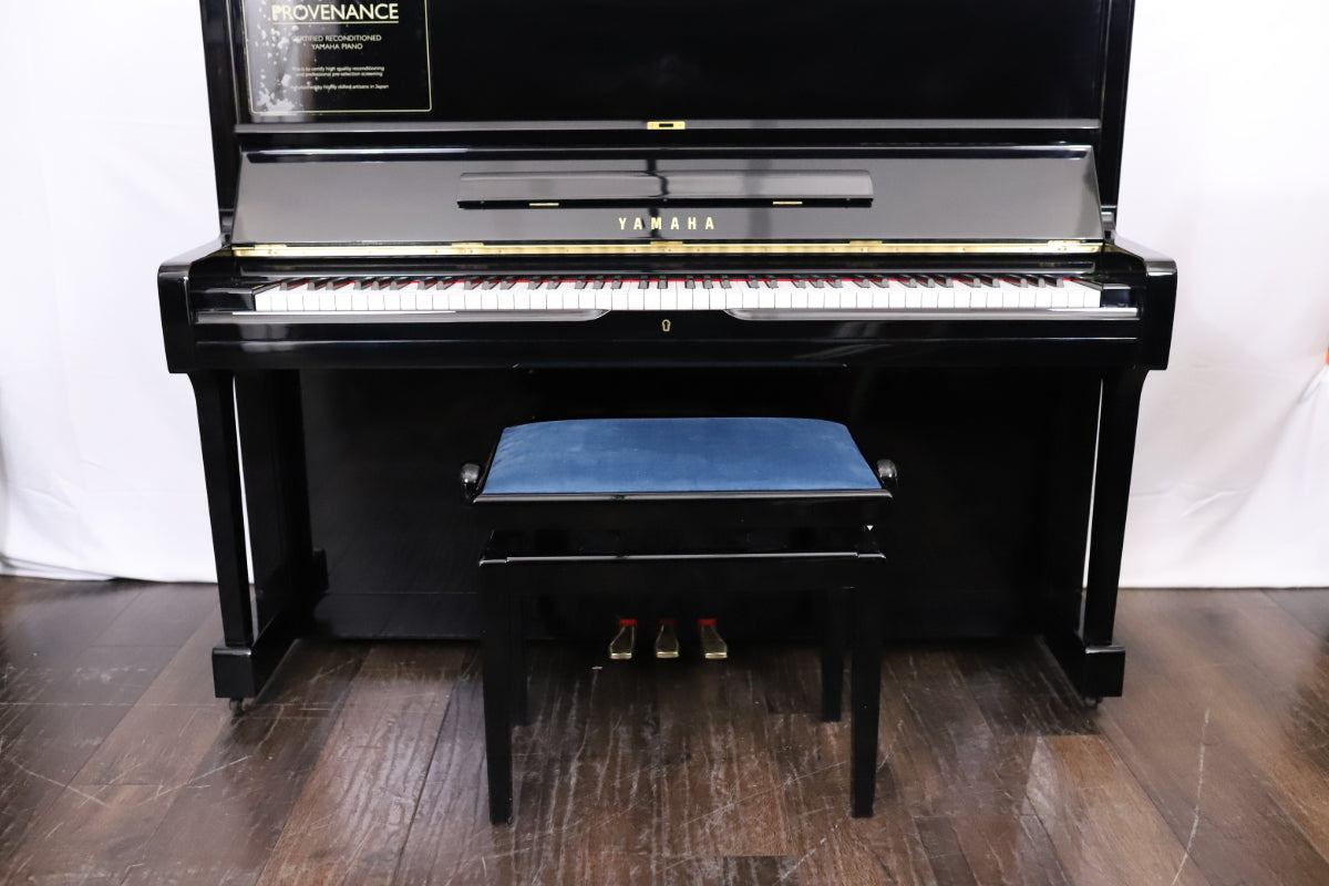 Yamaha U1A Reconditioned Secondhand Professional Upright Piano (3748721), Polished Black