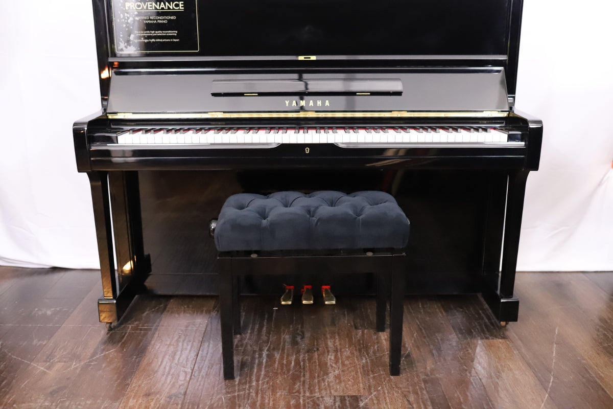 Yamaha U1A Reconditioned Secondhand Professional Upright Piano (3748721), Polished Black
