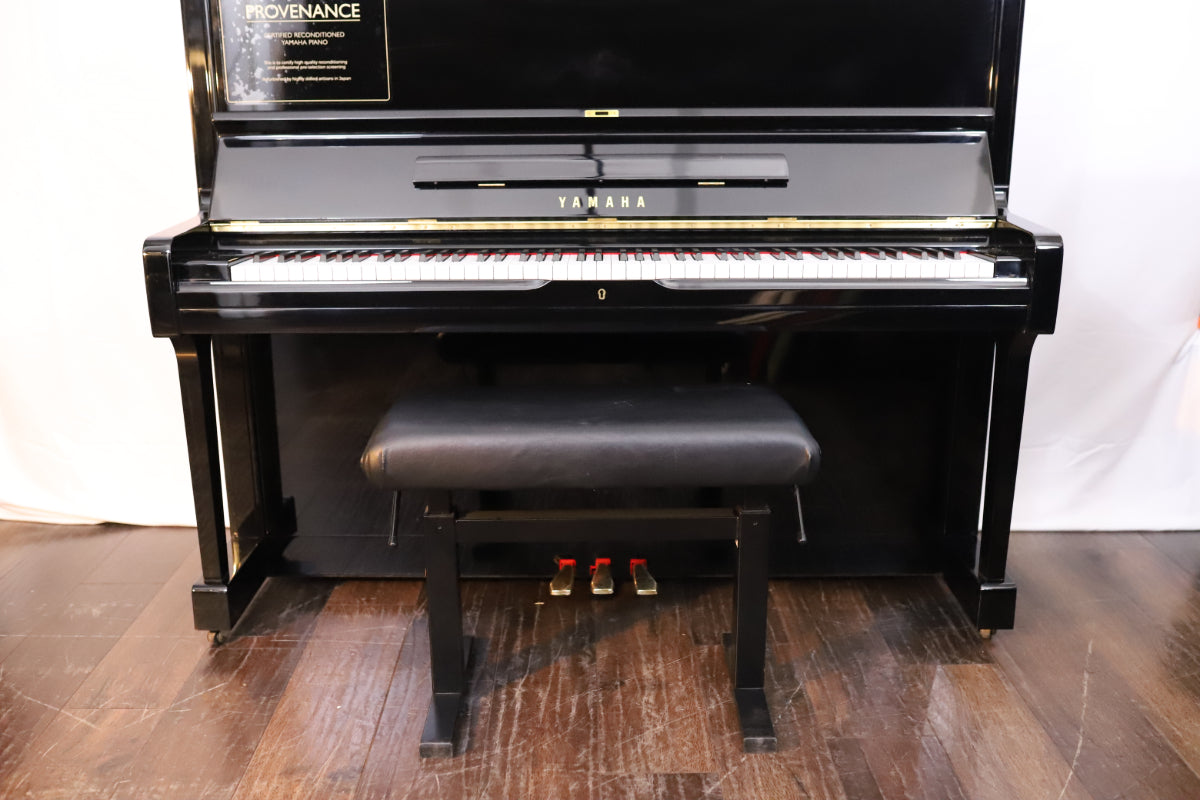 Yamaha U1A Reconditioned Secondhand Professional Upright Piano (3748721), Polished Black