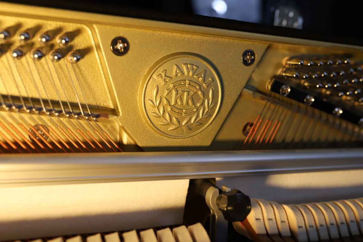 Kawai K200 Secondhand Upright Piano, Polished Black (F133108)