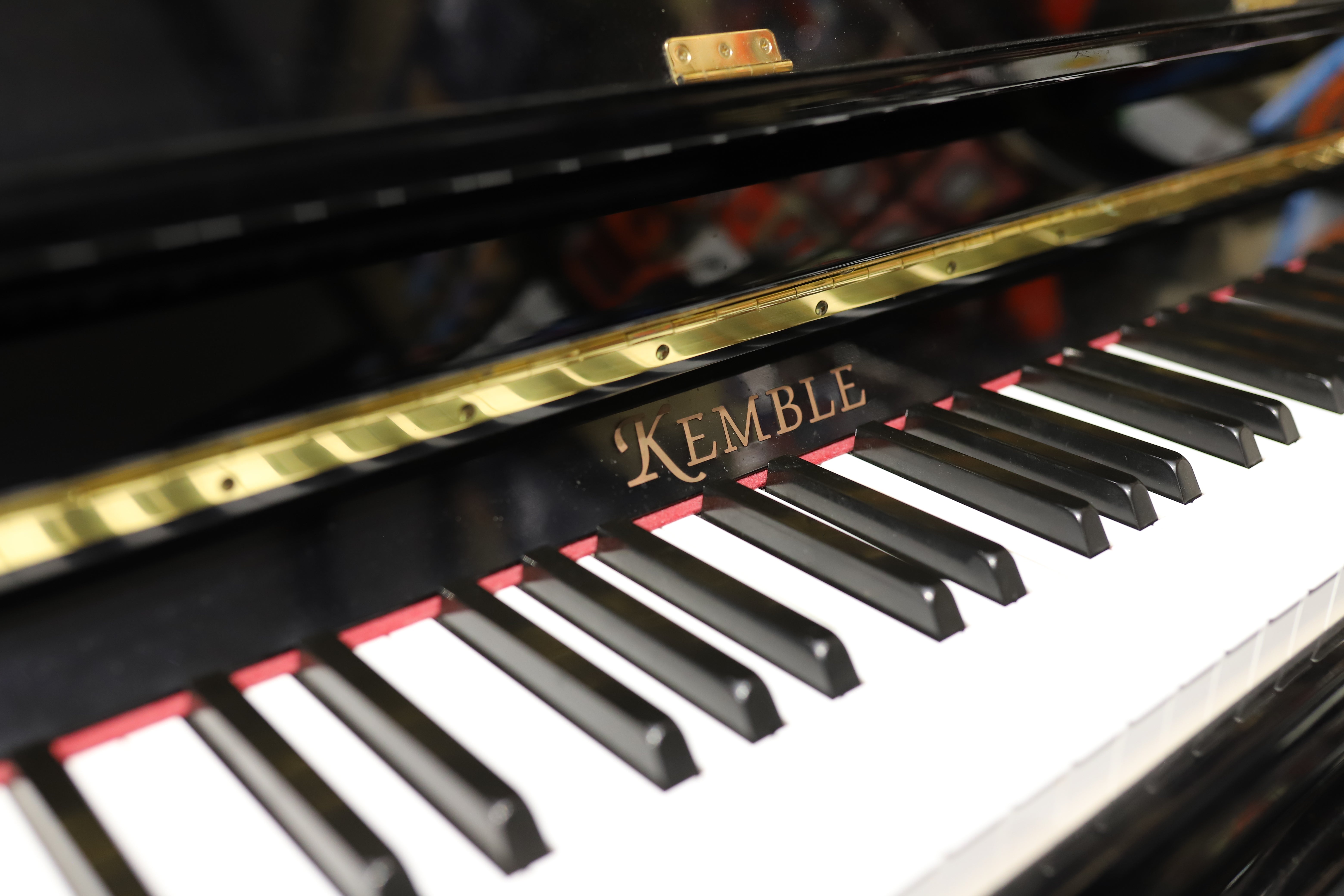 Kemble Conservatoire Upright Piano Polished Ebony (Secondhand)