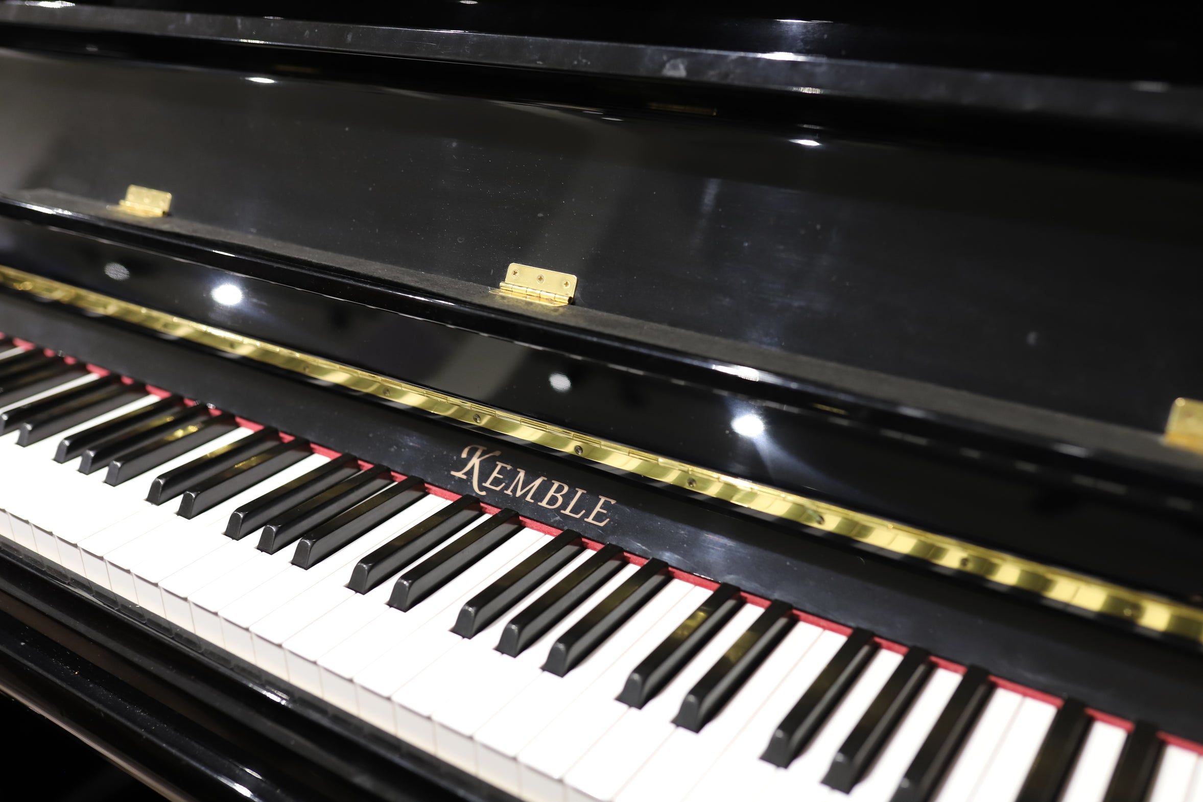 Kemble Conservatoire Upright Piano Polished Ebony (Secondhand)