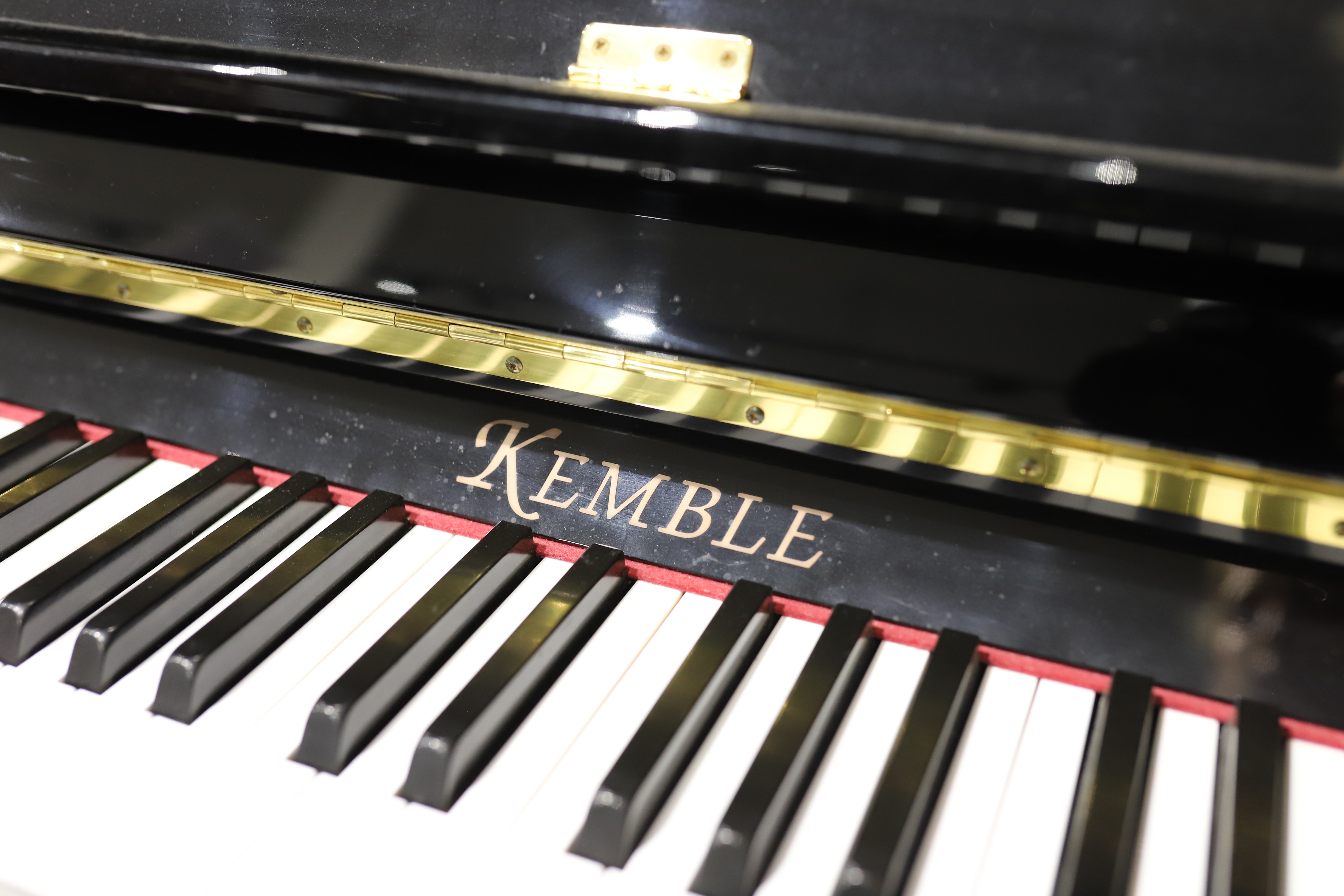 Kemble Conservatoire Upright Piano Polished Ebony (Secondhand)