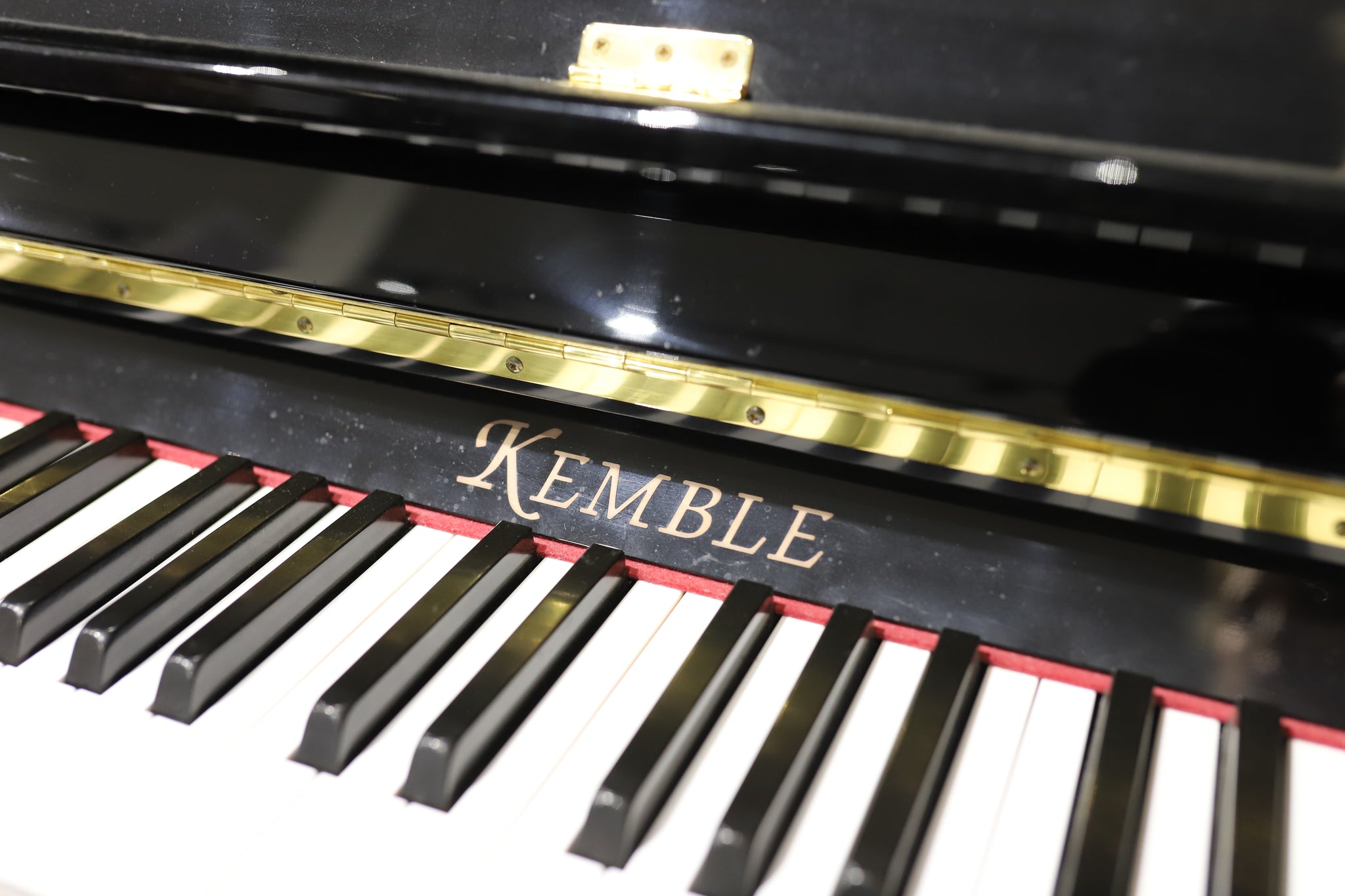 Kemble Conservatoire Upright Piano Polished Ebony (Secondhand)
