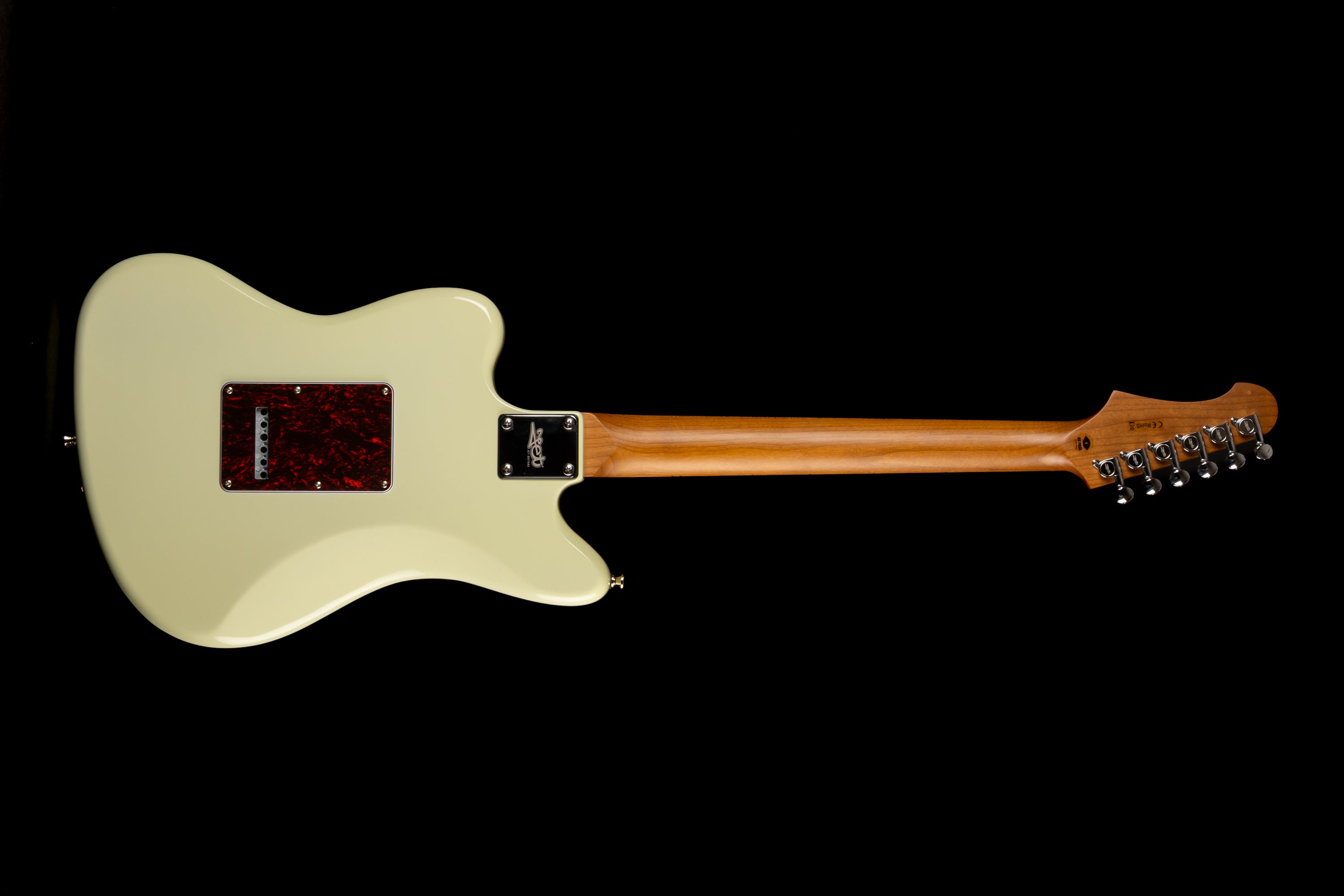 Jet JJ300 Electric Guitar, White (P90)
