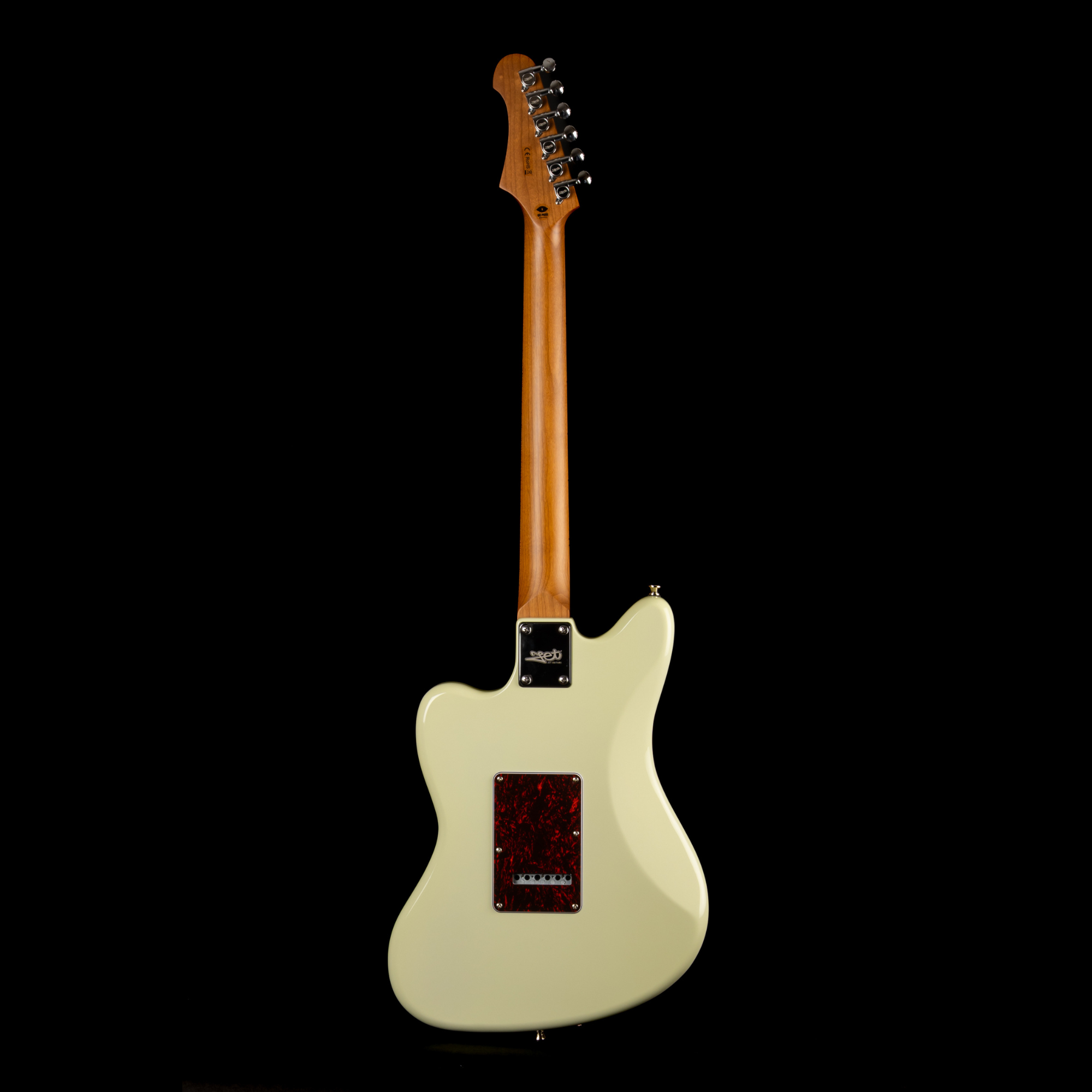 Jet JJ300 Electric Guitar, White (P90)