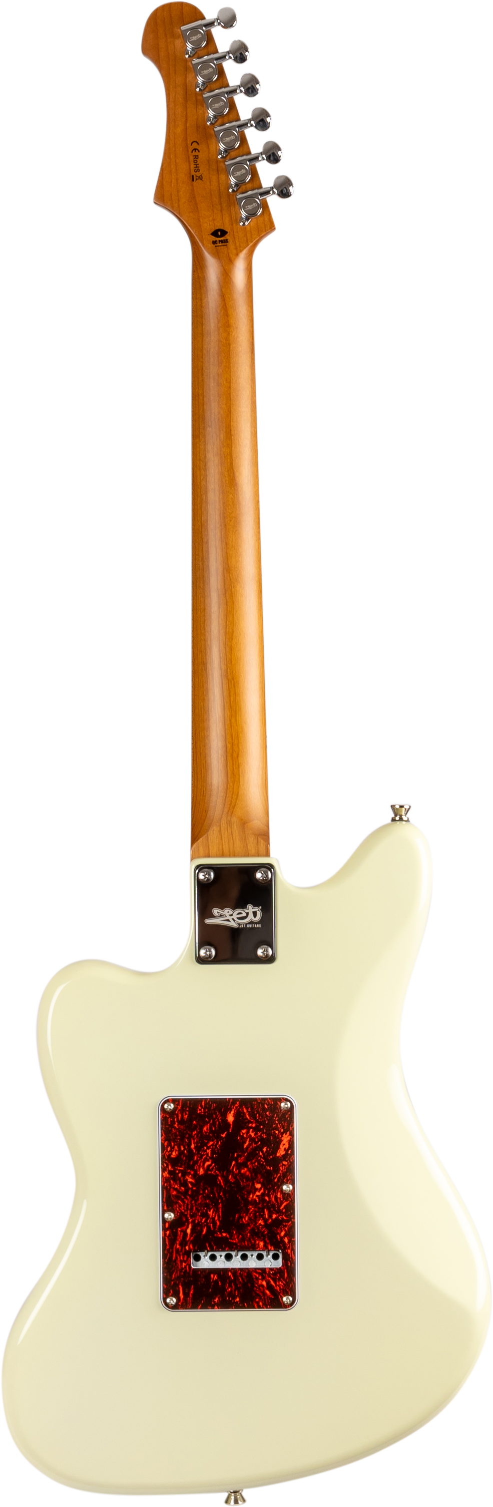 Jet JJ300 Electric Guitar, White (P90)