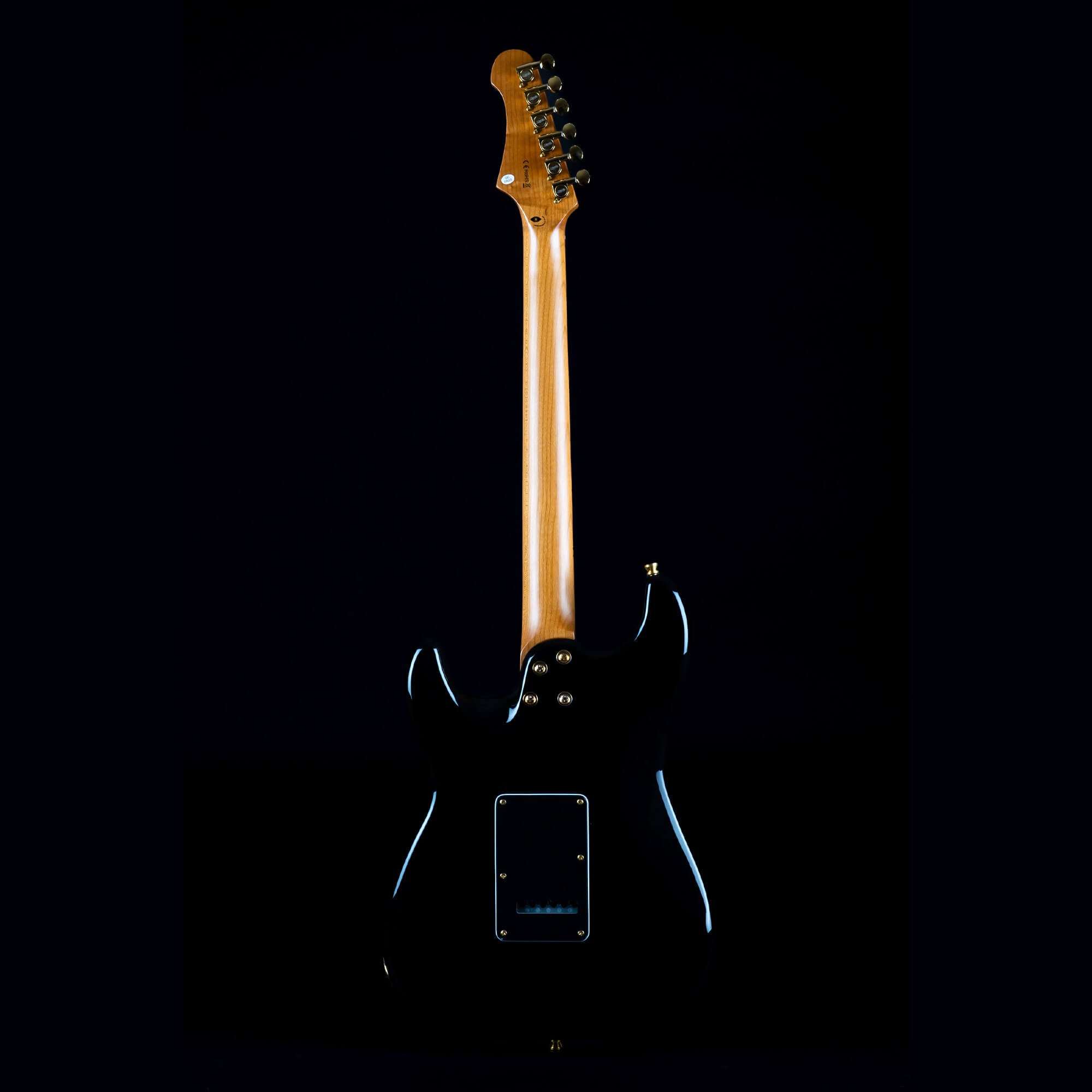 Jet JS400 Electric Guitar, Black with Gold Hardware