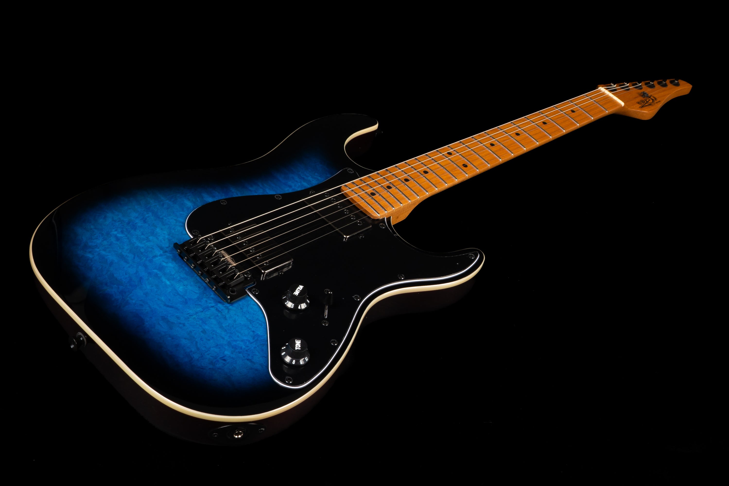Jet JS450 Electric Guitar, Blue/Black Burst