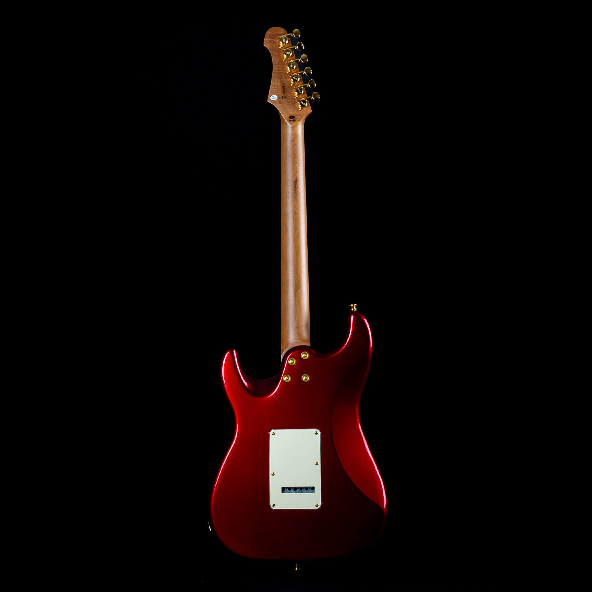Jet JS480 Electric Guitar, Wine Red with Gold Hardware