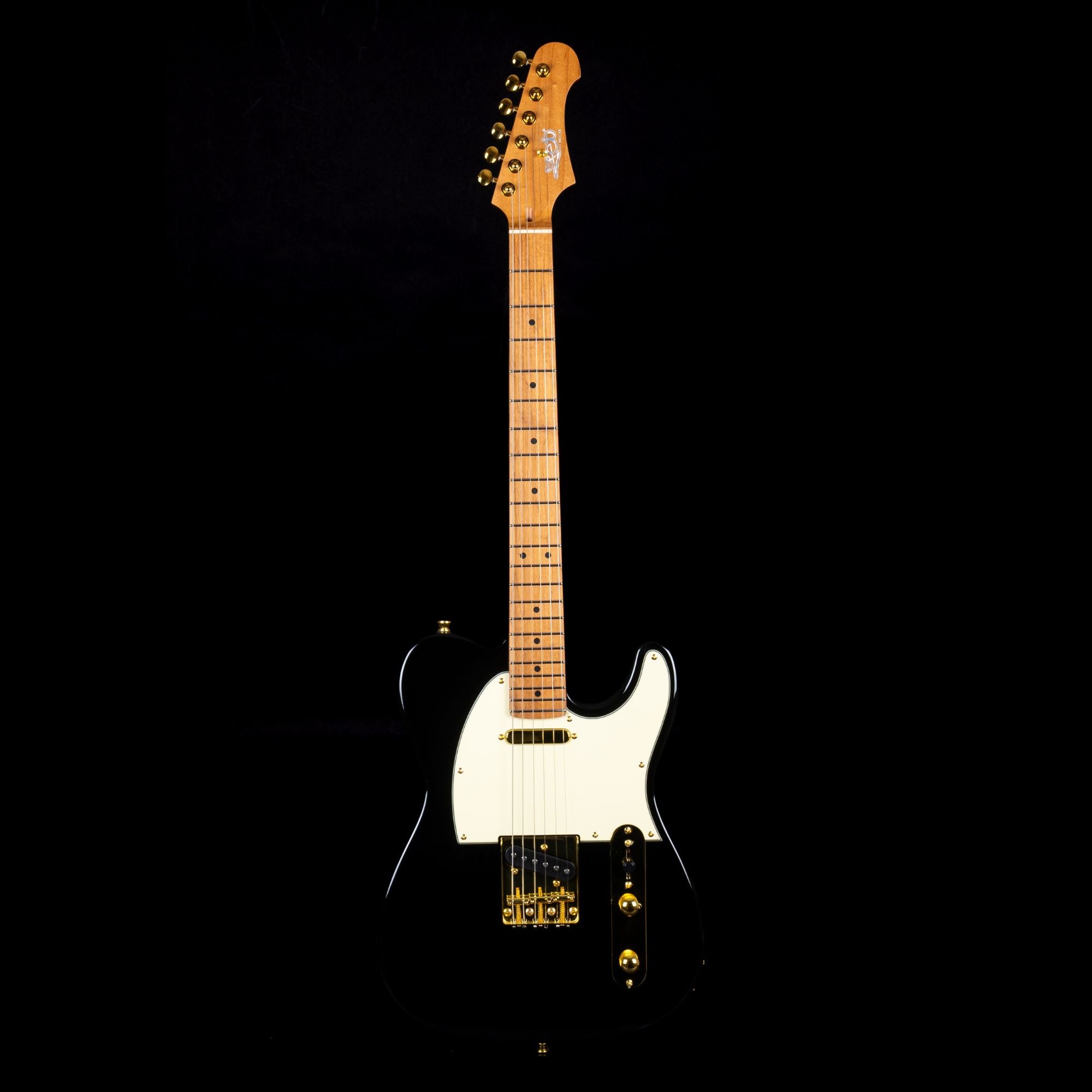 Jet JT300 Electric Guitar, Black with Gold Hardware