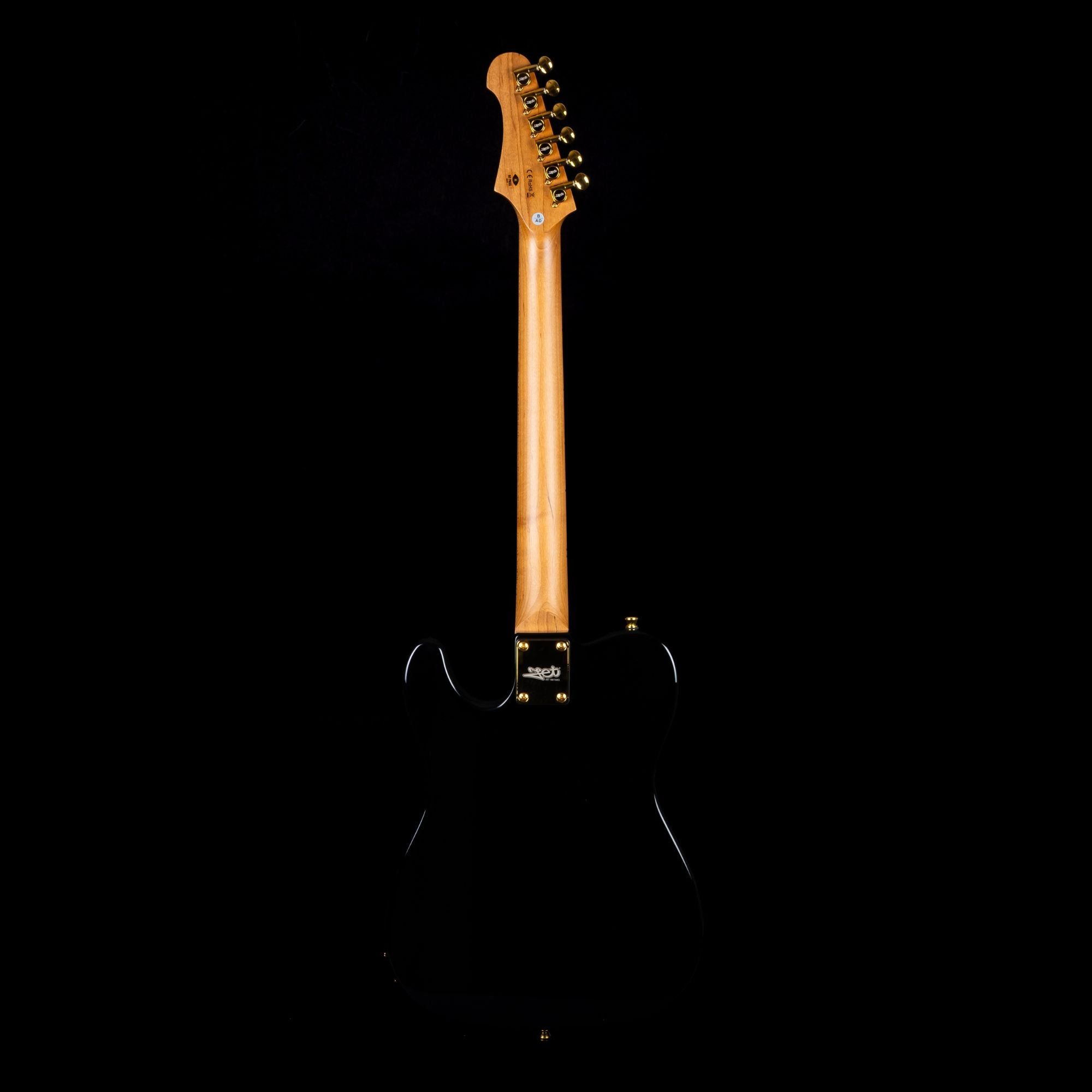 Jet JT300 Electric Guitar, Black with Gold Hardware