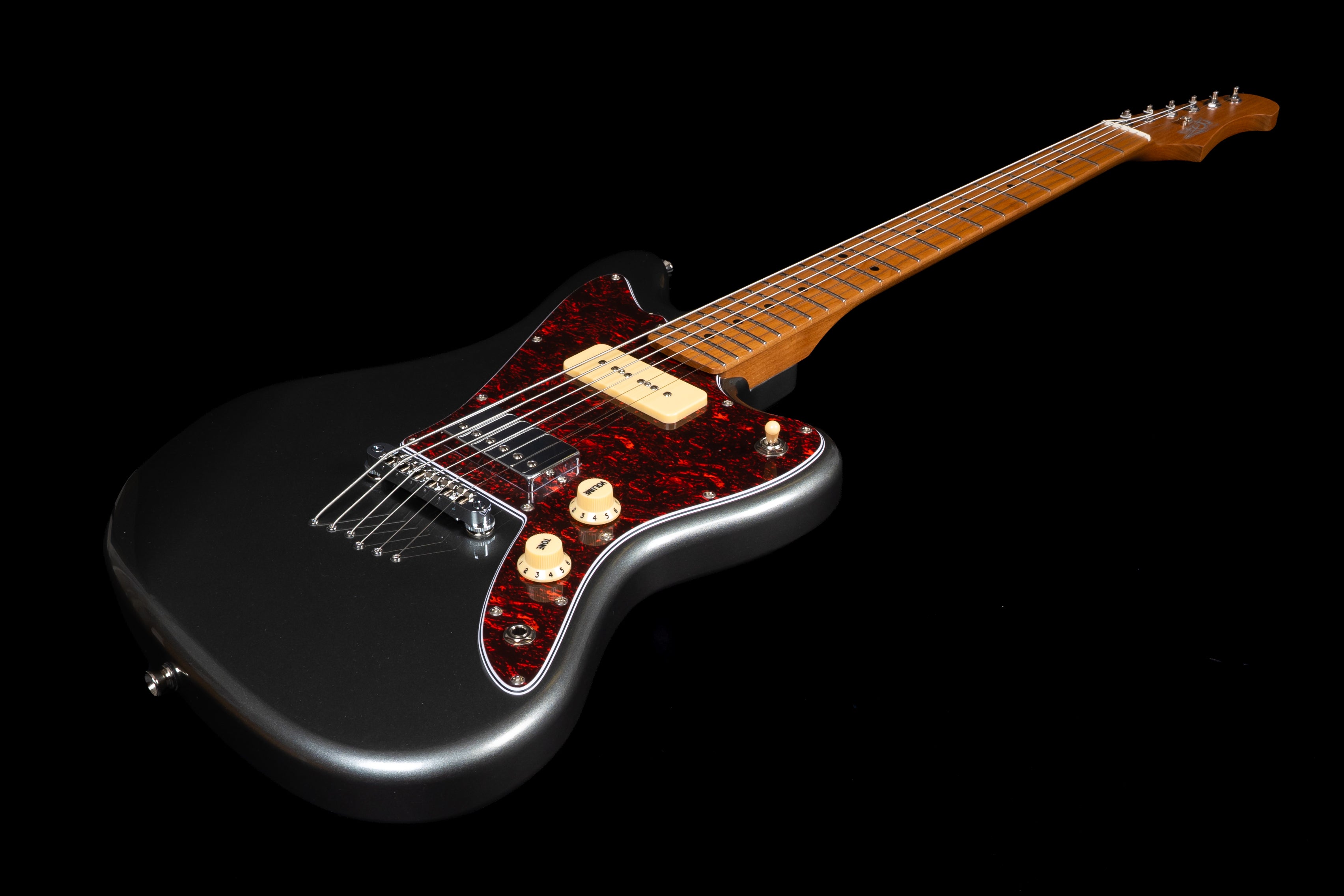Jet JJ350 Baritone Electric Guitar, Charcoal