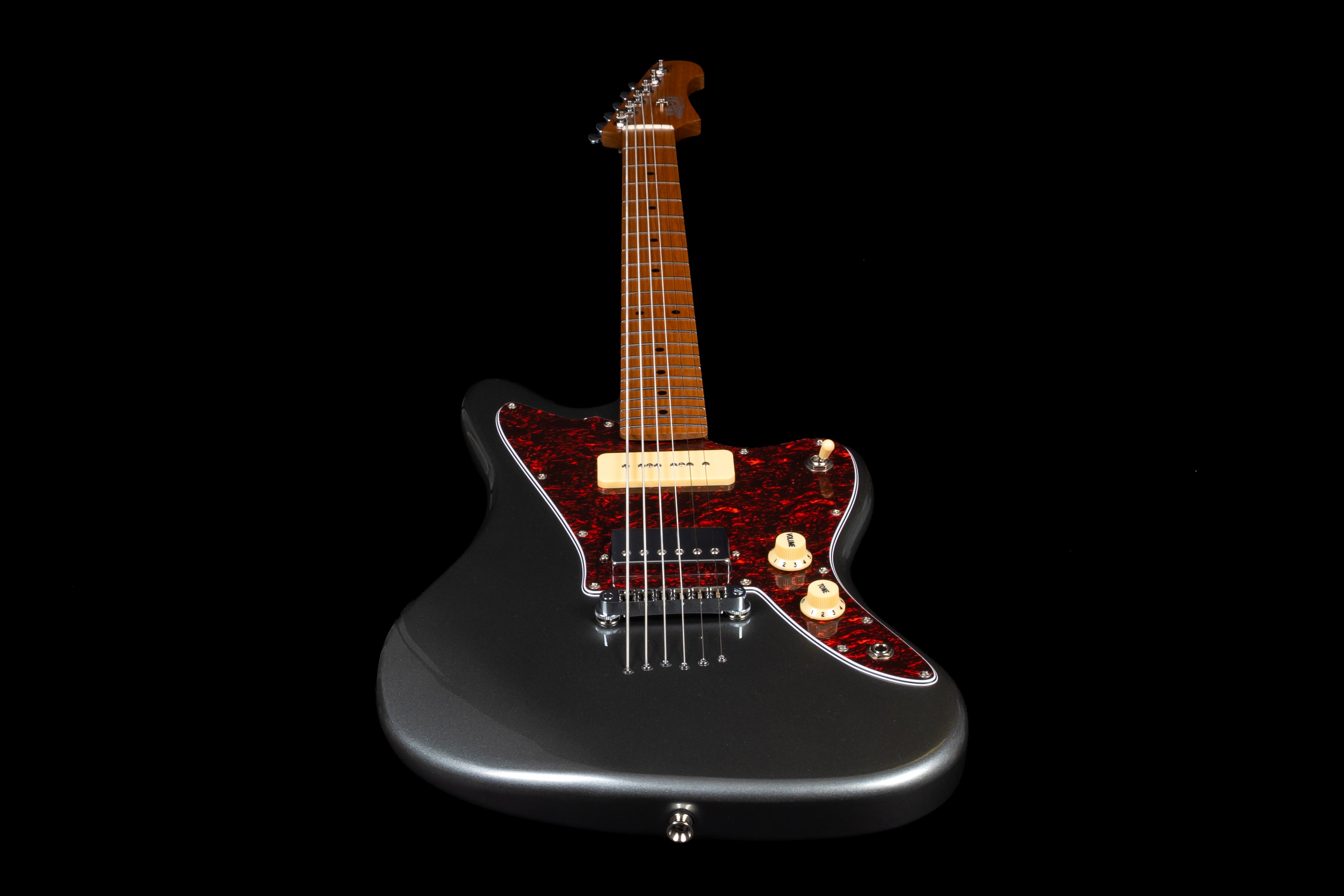 Jet JJ350 Baritone Electric Guitar, Charcoal