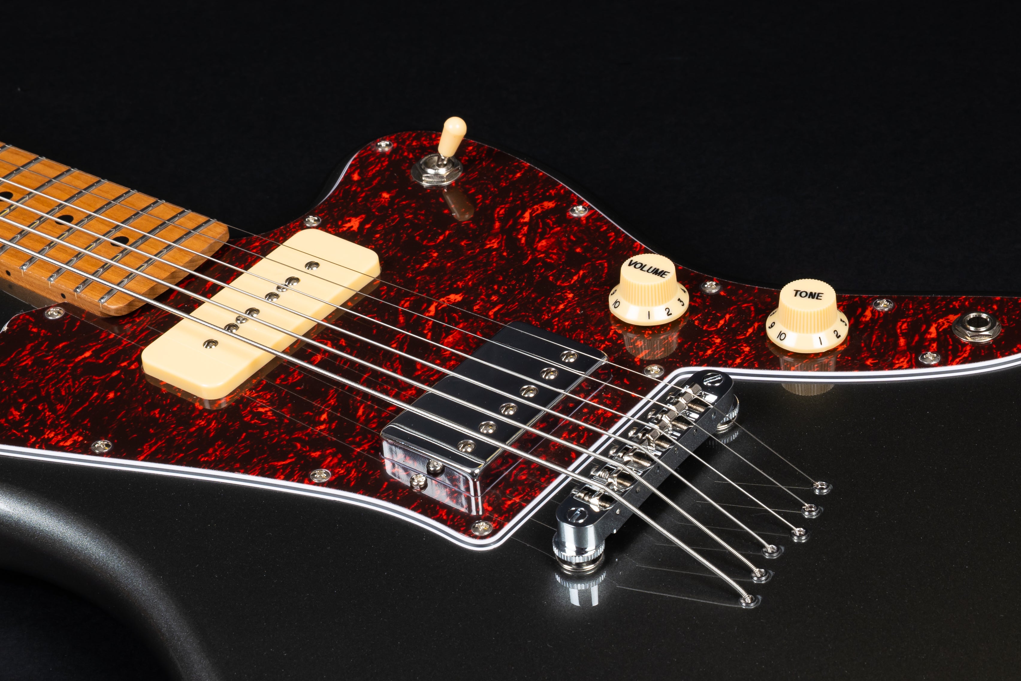 Jet JJ350 Baritone Electric Guitar, Charcoal