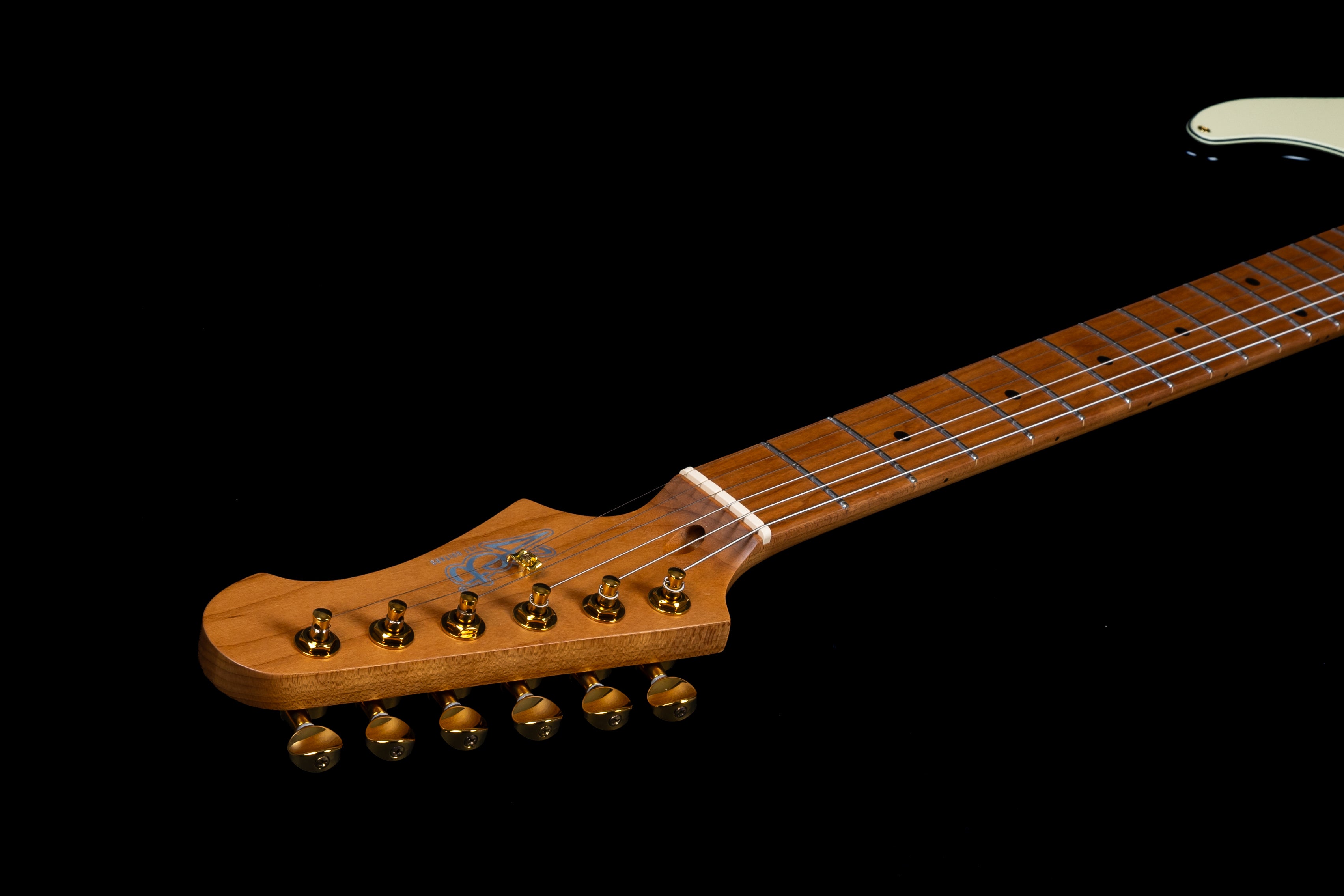 Jet JT300 Electric Guitar, Black with Gold Hardware