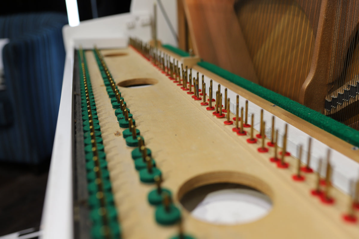 Kawai CE7N Secondhand Compact Upright Piano, Polished White