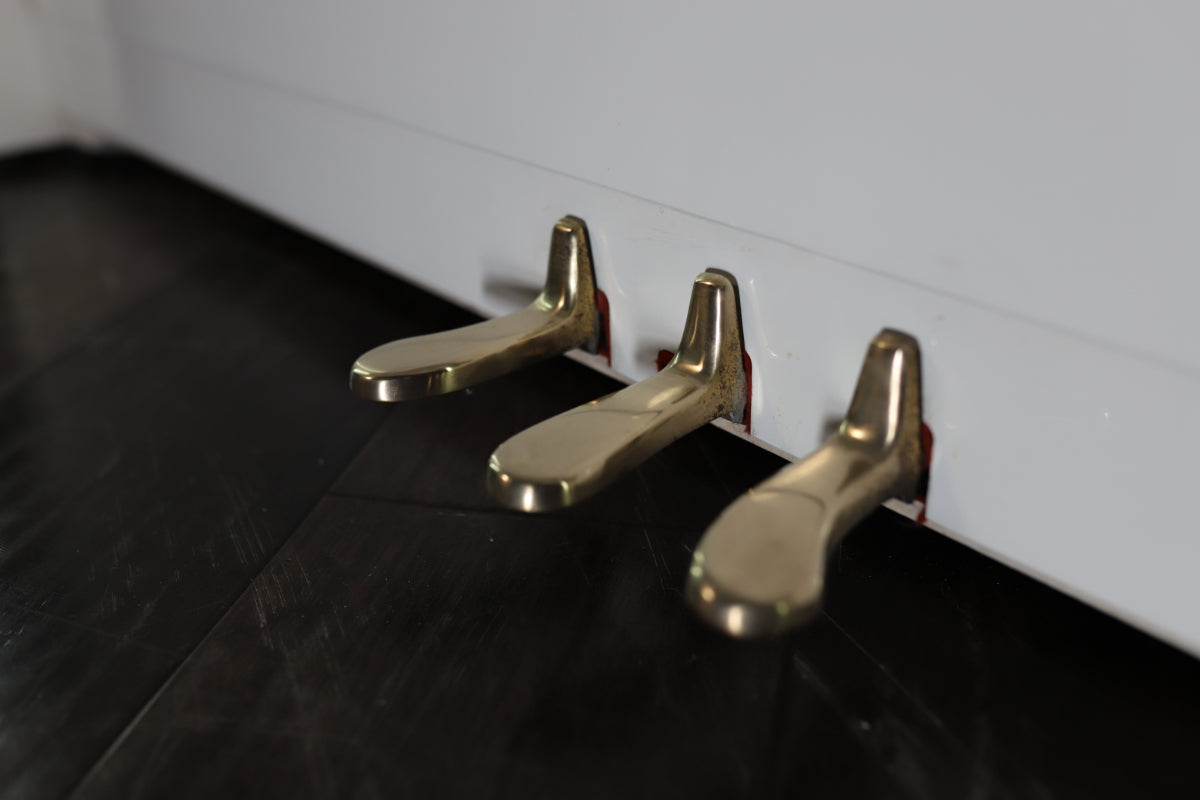 Kawai CE7N Secondhand Compact Upright Piano, Polished White