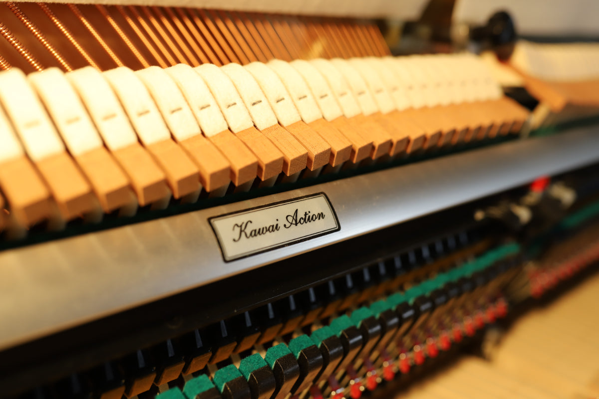 Kawai K200ATX2 Secondhand Upright Silent Piano, Polished White