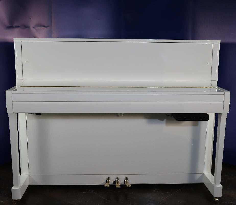 Kawai K200ATX2 Secondhand Upright Silent Piano, Polished White