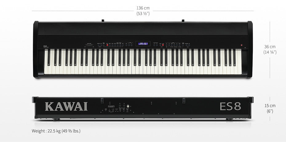 Kawai ES8 Portable Digital Piano, Black (Secondhand)