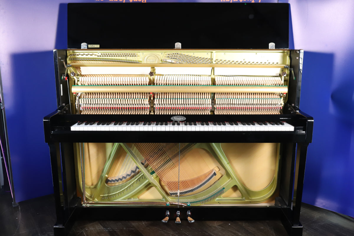 Kemble Classic T Secondhand Upright Piano (339131), Polished Black