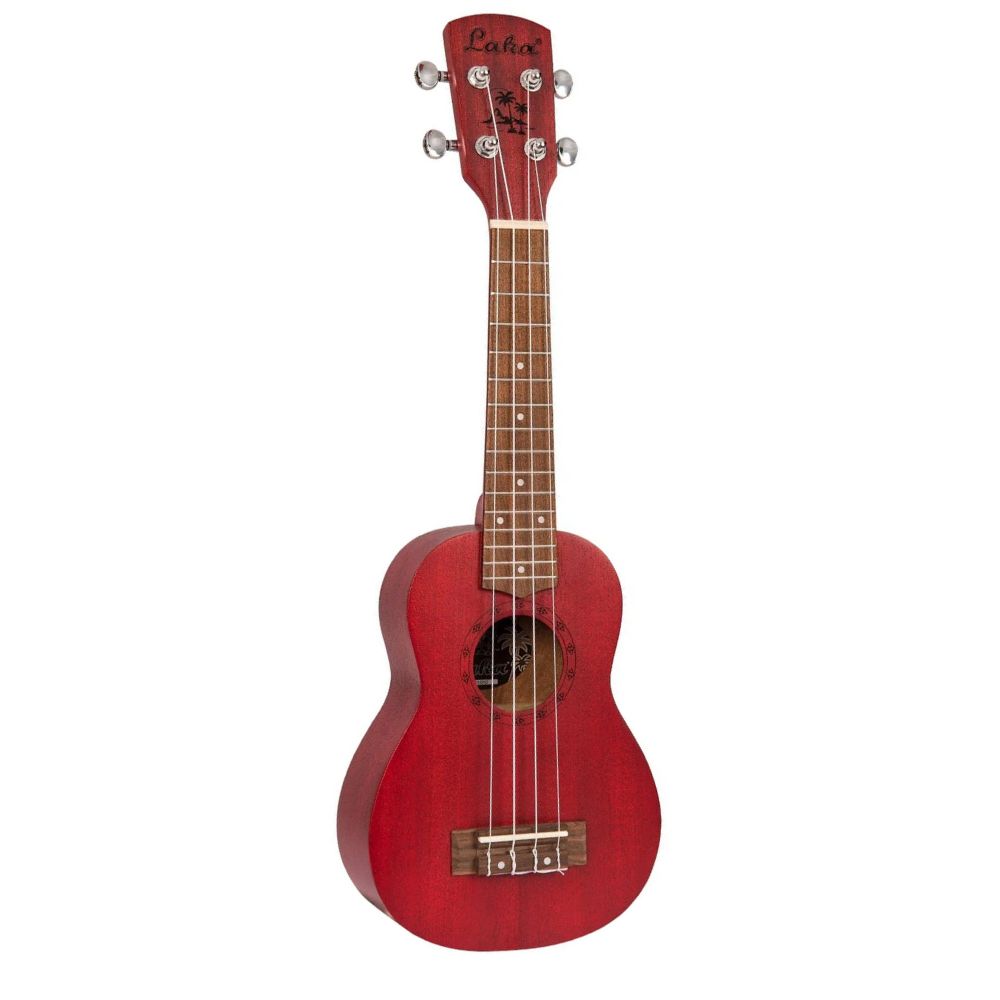 Laka VUS5 Sapele Series Soprano Ukulele, Rustic Red