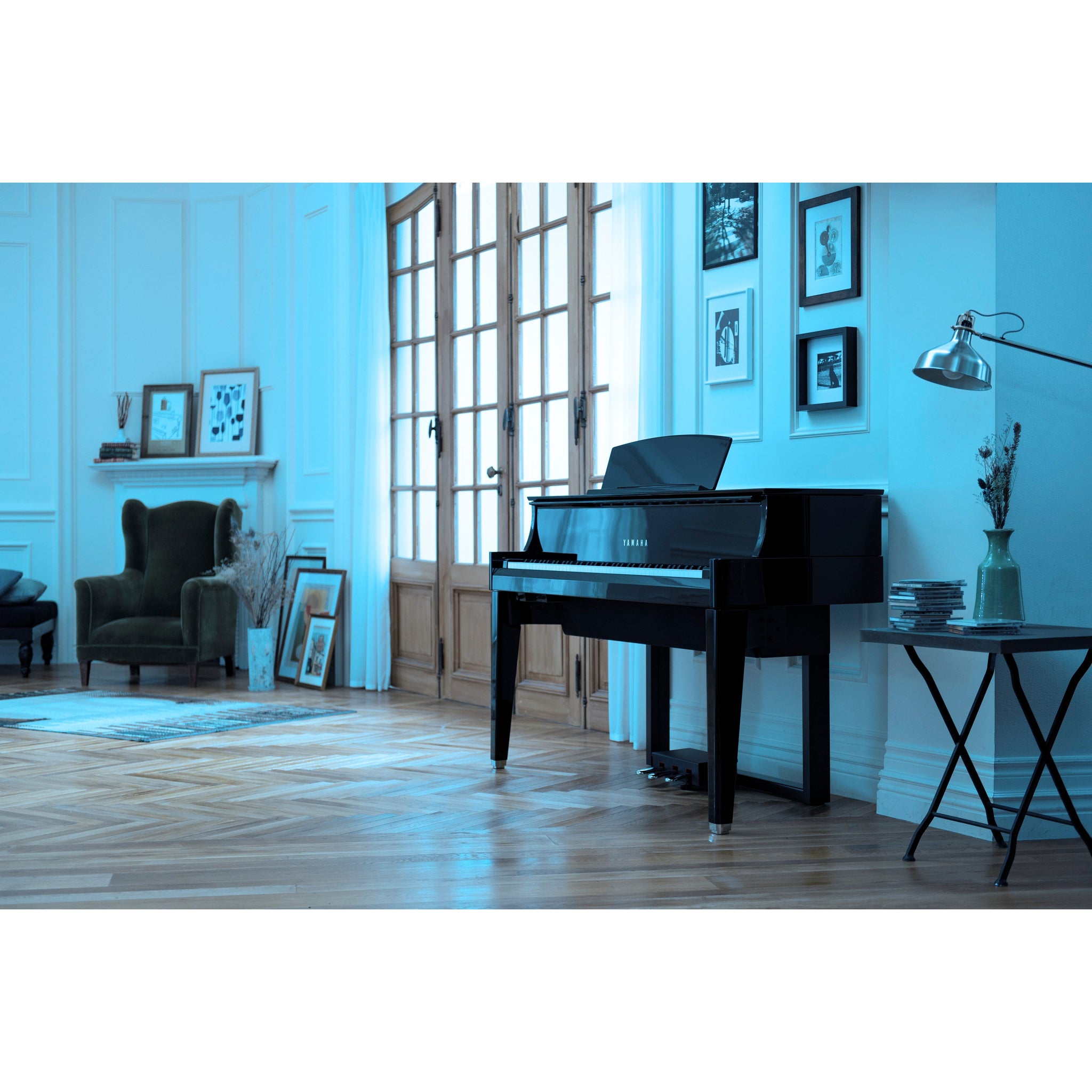 Yamaha N1X AvantGrand Hybrid Piano, Black Polyester