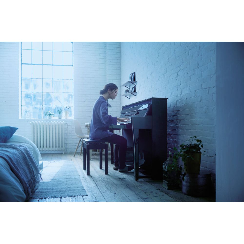 Yamaha NU1XA Polished White Hybrid Digital Piano