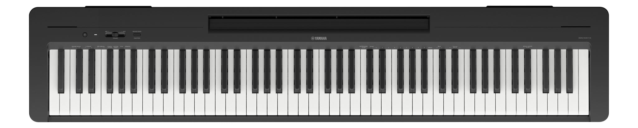 Yamaha P145 Portable Piano, Satin Black | £50 Cashback After Purchase