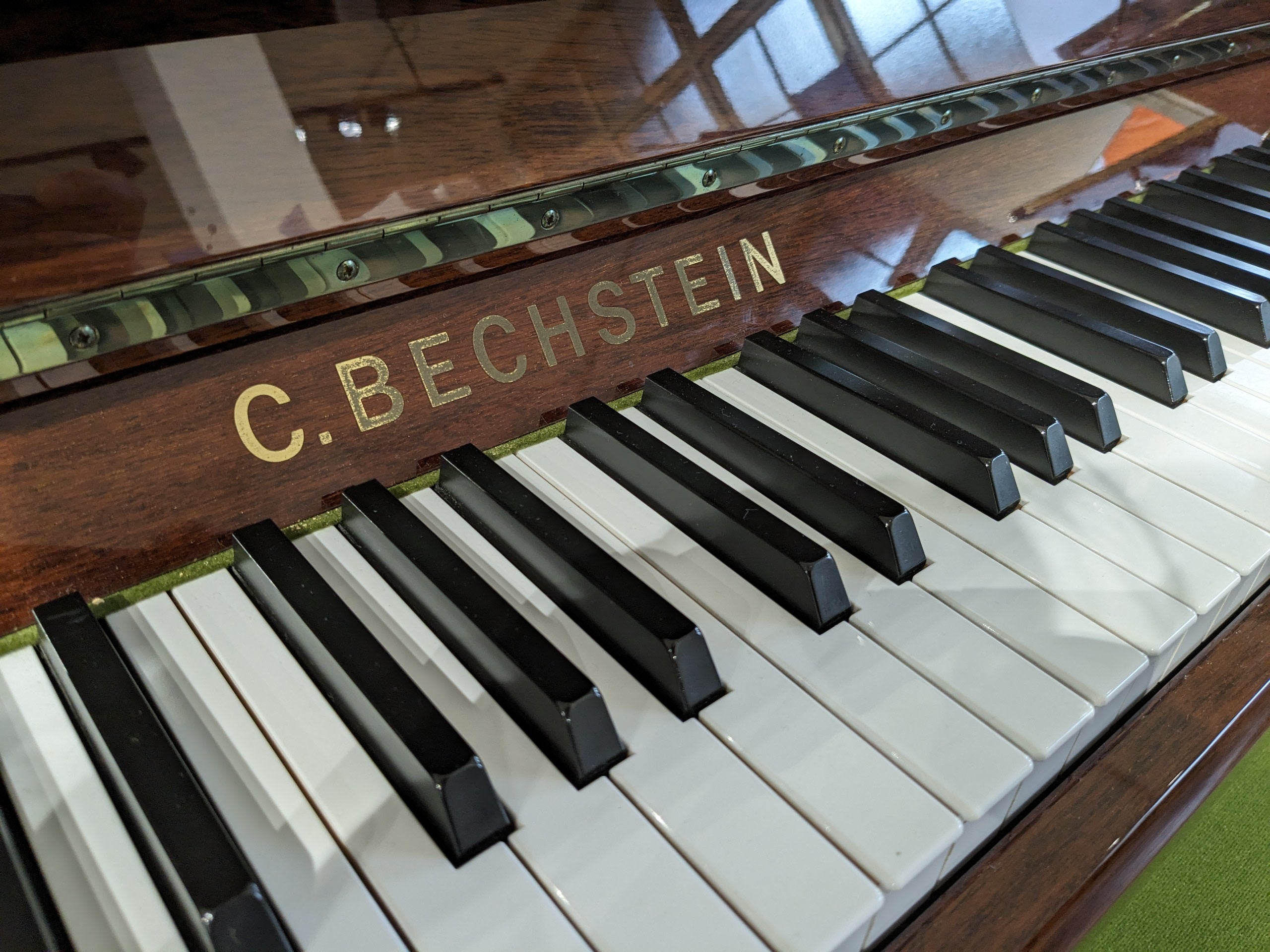 C.Bechstein Contur 118 Upright Piano Mahogany Gloss (Secondhand)