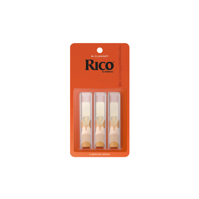 Rico by D'Addario Bb Clarinet Reeds (3-pack)