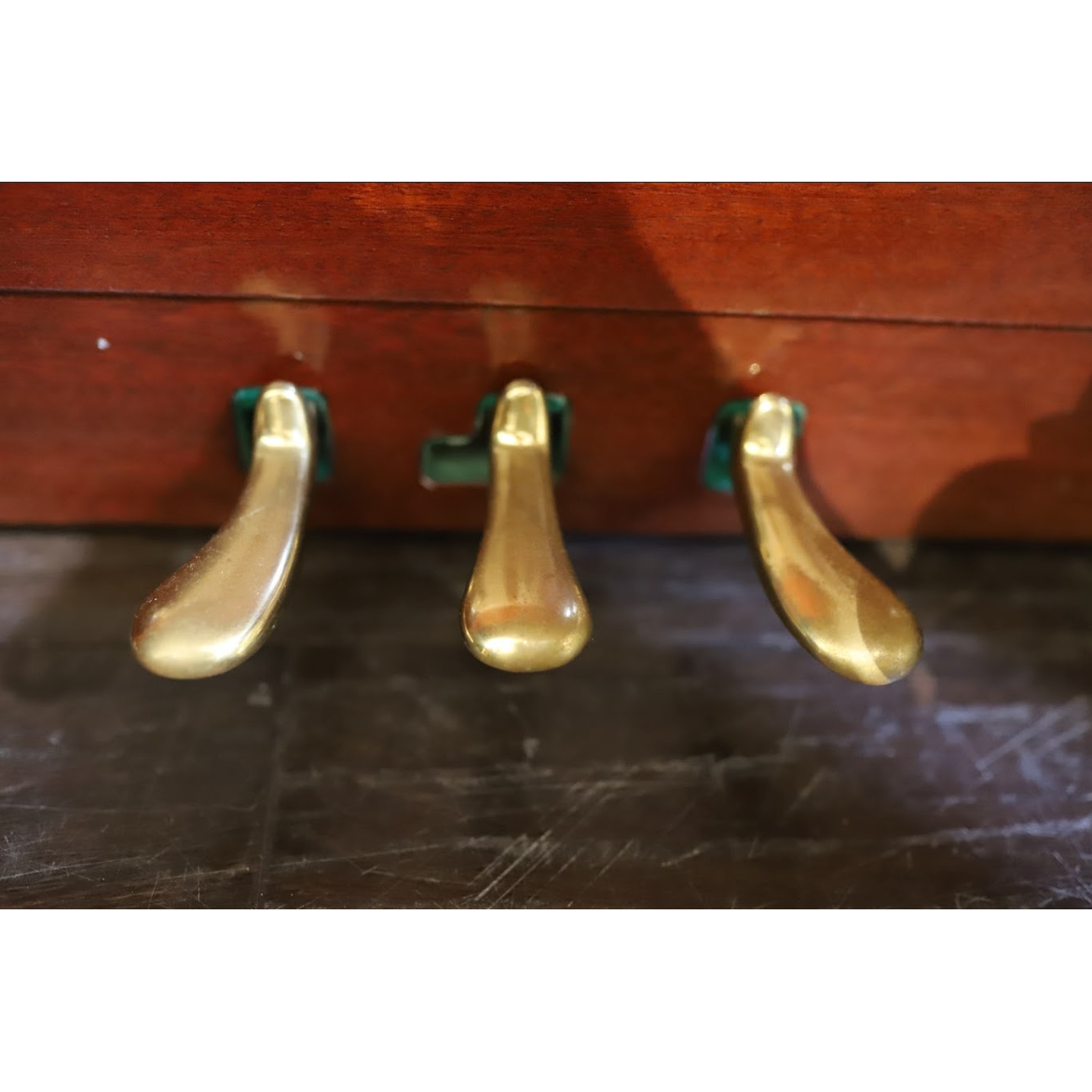 R Schirmer Secondhand Upright Piano Polished Mahogany - 560305897