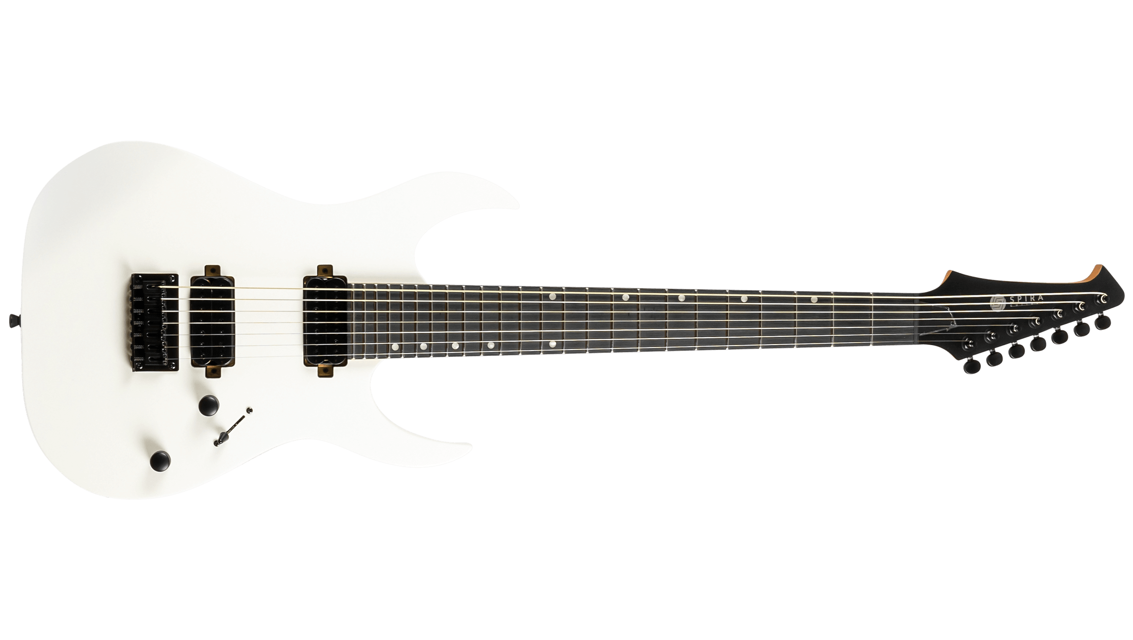 Spira S407 7-String Electric Guitar, Satin White