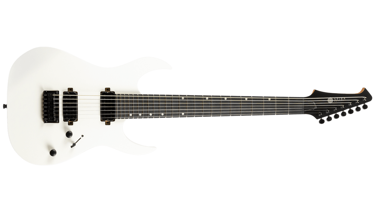 Spira S407 7-String Electric Guitar, Satin White