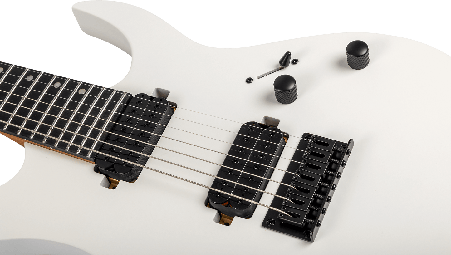 Spira S407 7-String Electric Guitar, Satin White