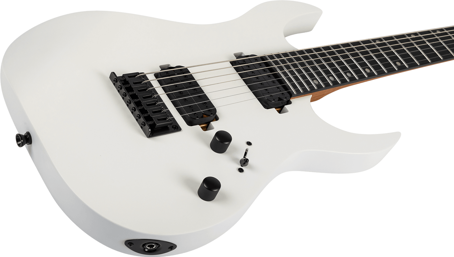 Spira S407 7-String Electric Guitar, Satin White